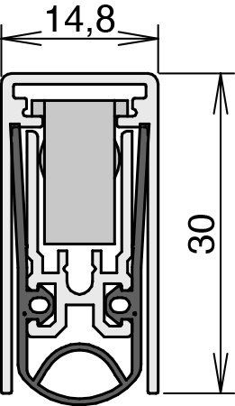ATHMER Türdichtung Schall-Ex L-15/30 WS,958mm Produktbild img4 L