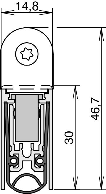 ATHMER Türdichtung Schall-Ex L-15/30 WS,958mm Produktbild img5 L