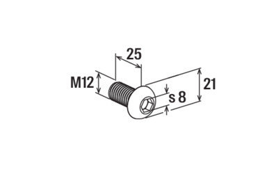 fischer Linsenkopfschraube LKS M12x25 A2 Produktbild img8 L