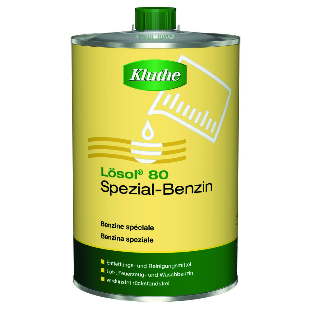Kluthe Lösol 80 Spezialbenzin Waschbenzin 1l Flasche Produktbild img1 L