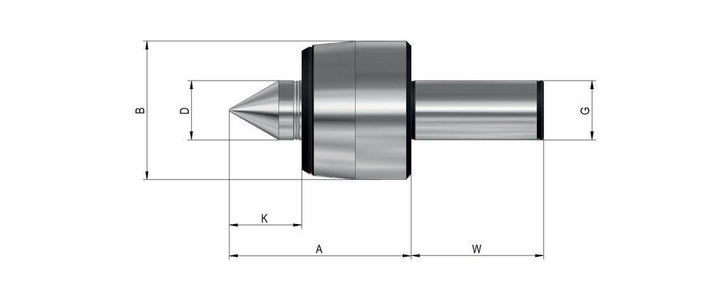 RÖHM Mitlaufende Zentrierspitzen Produktbild img2 L