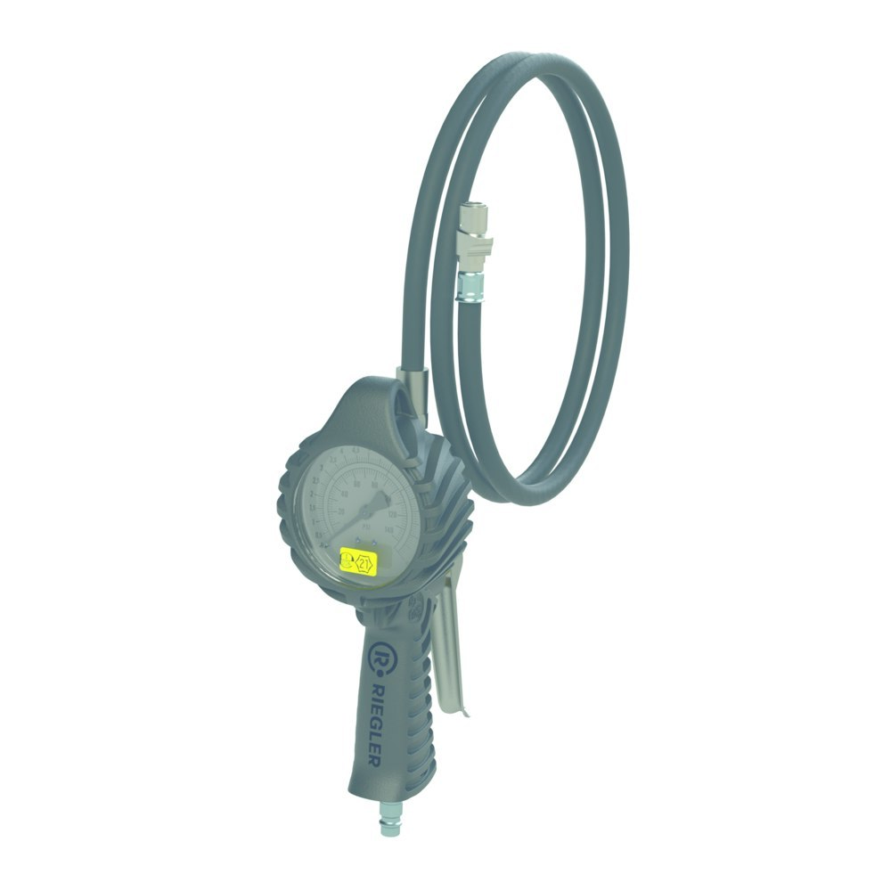 RIEGLER Hand-Reifenfüllmesser mit Quickstecker, drehbar, geeicht, Manom. Ø80mm Produktbild img2 L