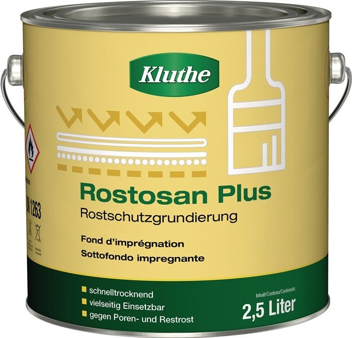 Rostosan Kluthe Plus Rostprimer rotbraun 2,5l Dose Produktbild img1 L