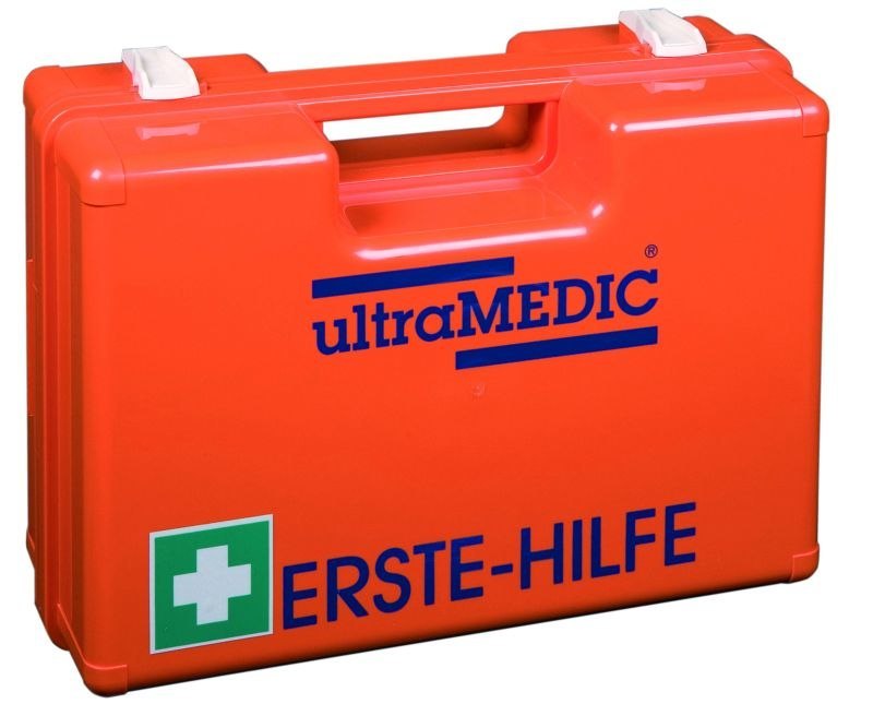 ultraMEDIC Erste-Hilfe-Koffer Basic oran ge DIN 13157 Produktbild img1 L