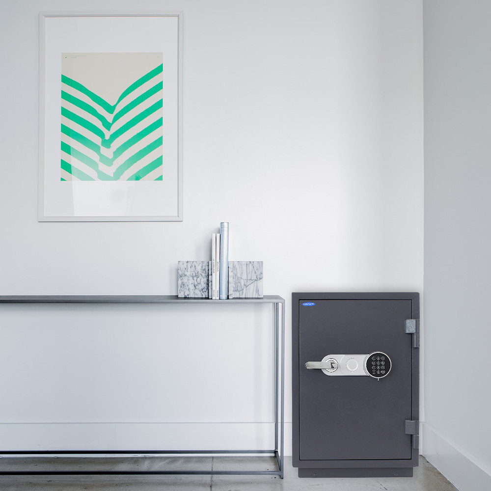 ROTTNER OB-Feuerschutztresor, Sydney, 65, mit elektronischem Zahlenschloss, St anthrazit Produktbild img6 L