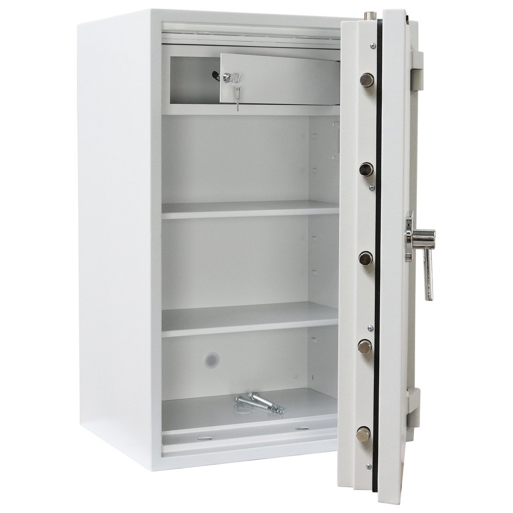 ROTTNER OB-Feuerschutztresor, Diamant Super, 100, m.elektro.Zahlenschl., Stahl lichtgrau Produktbild img2 L