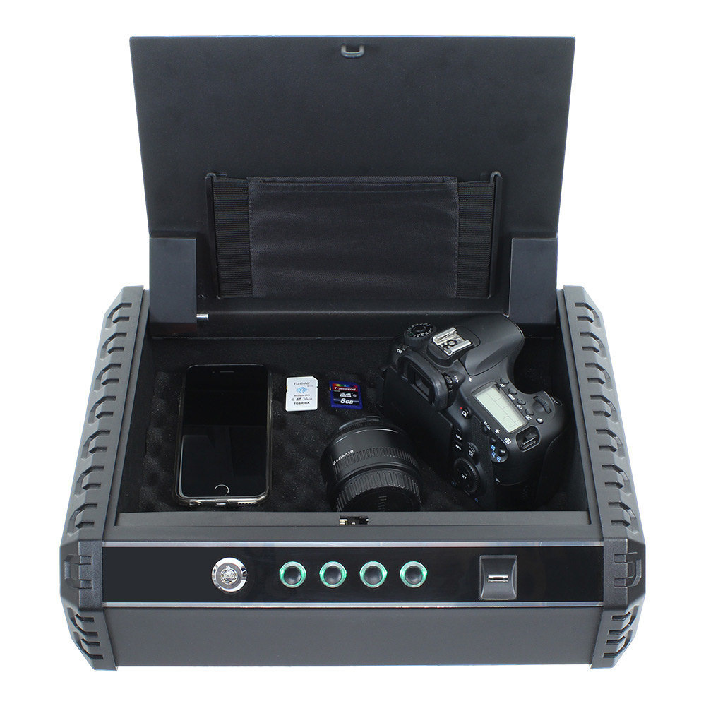 ROTTNER Pistolenkassette Schutzbox Gunmaster XL Fingerprintschloss schwarz Produktbild img6 L