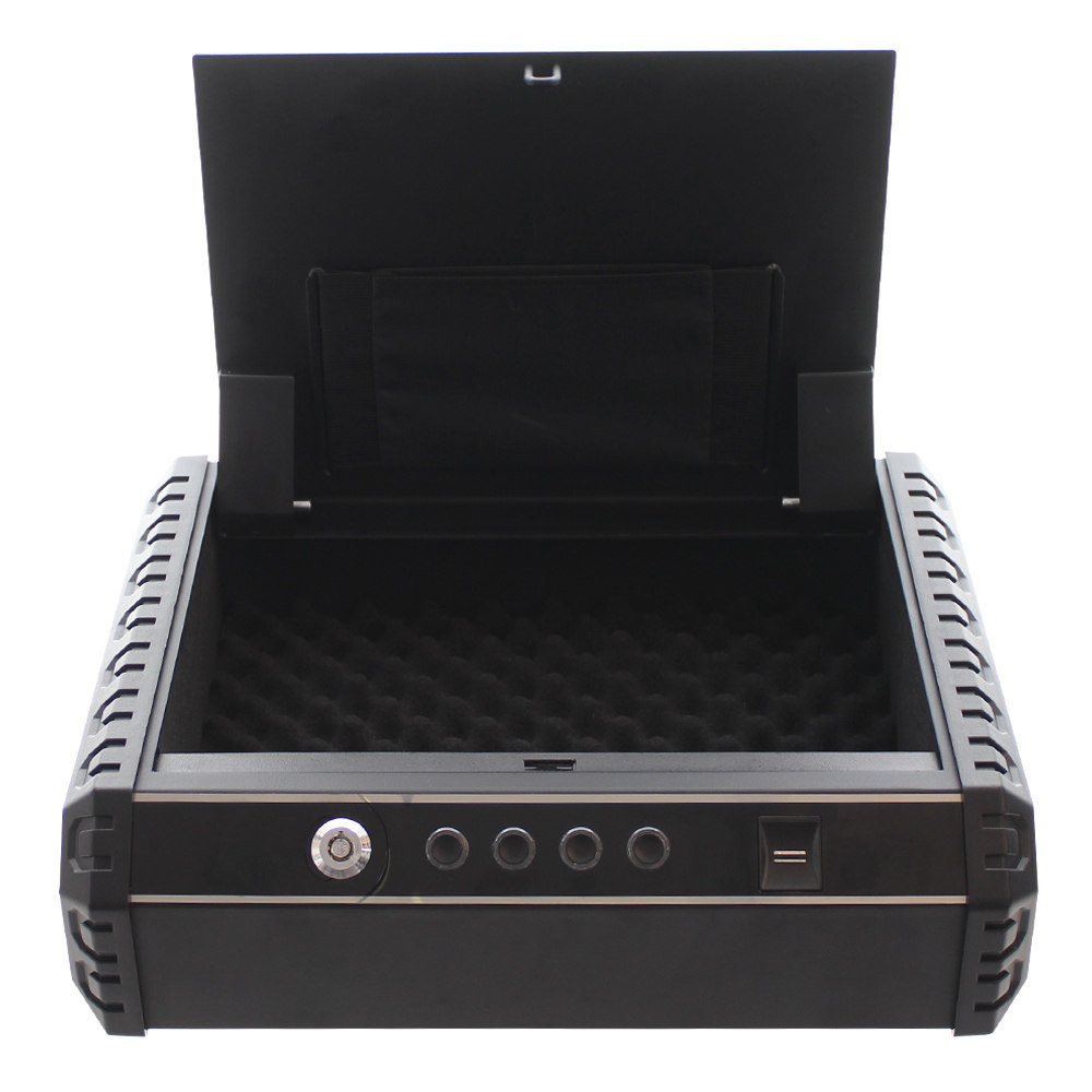 ROTTNER Pistolenkassette Schutzbox Gunmaster XL Fingerprintschloss schwarz Produktbild img2 L