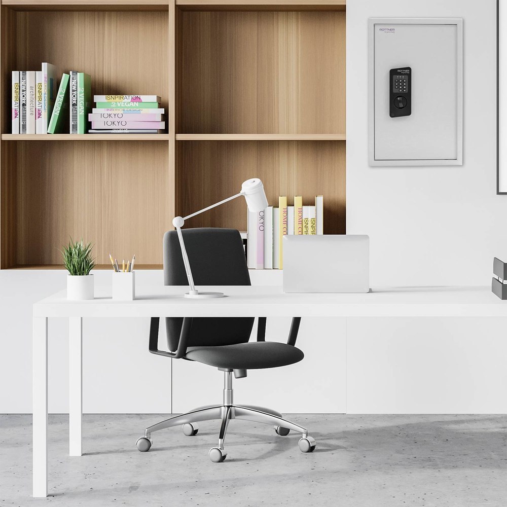 ROTTNER OB-Schlüsseltresor, Keytronic 100, mit elektronischem Zahlenschloss grau Produktbild img6 L