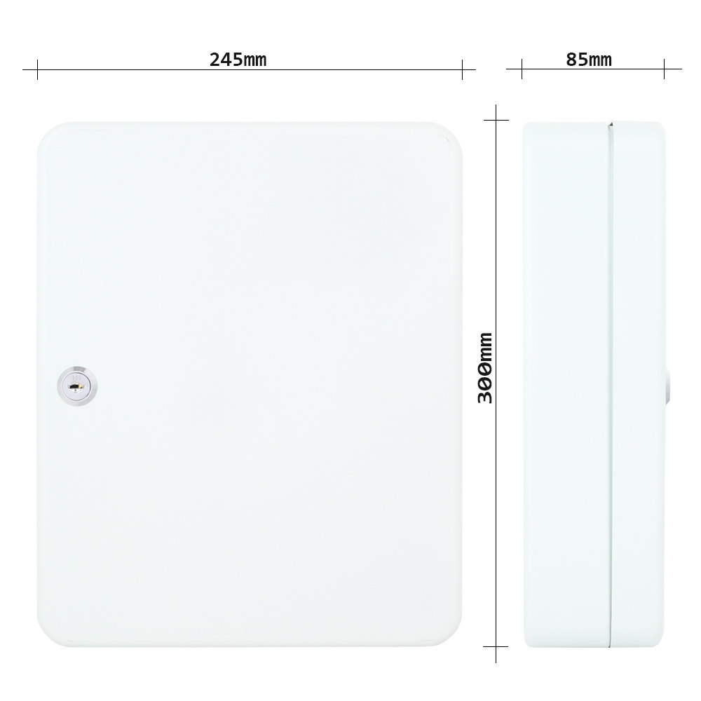 ROTTNER, Schlüsselkassette, Wandmontage, lichtgrau, Stahlblech Produktbild img4 L