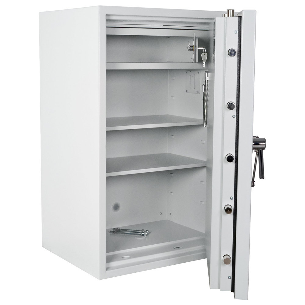 ROTTNER OB-Feuerschutztresor, Diamant Super, 100, Doppelbartschloss, Stahl lichtgrau Produktbild img2 L