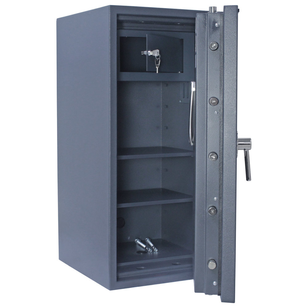 ROTTNER OB-Feuerschutztresor, Imperial, 100, mit elektronischem Zahlenschloss, Stahl gra Produktbild img2 L