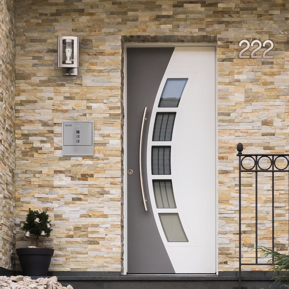 ROTTNER GA-Briefkasten, Costa,B 335mm, mit Zylinderschloss, edelstahlfarben matt geb. Produktbild img6 L