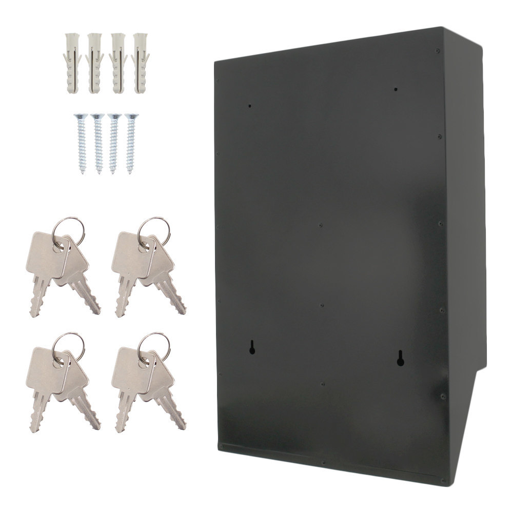 ROTTNER GA-Briefkasten, Depot 4,B 385mm, abschließbar, silber Produktbild img6 L