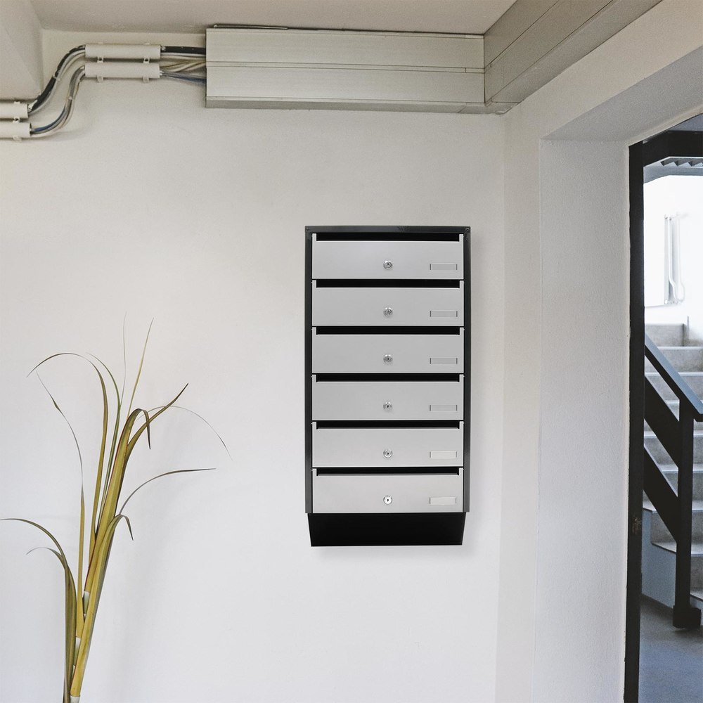 ROTTNER GA-Briefkasten, Depot 6,B 385mm, abschließbar, silber Produktbild img7 L