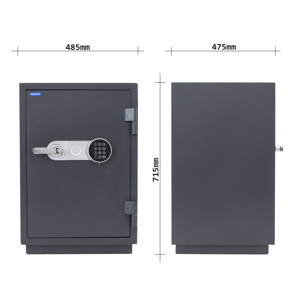 ROTTNER OB-Feuerschutztresor, Sydney, 65, mit elektronischem Zahlenschloss, St anthrazit Produktbild img4 L
