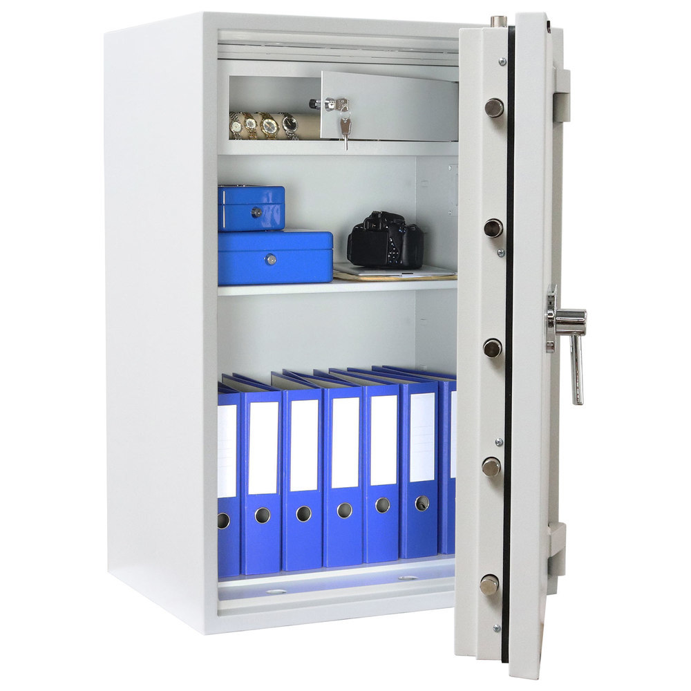 ROTTNER OB-Feuerschutztresor, Diamant Super, 100, m.elektro.Zahlenschl., Stahl lichtgrau Produktbild img3 L