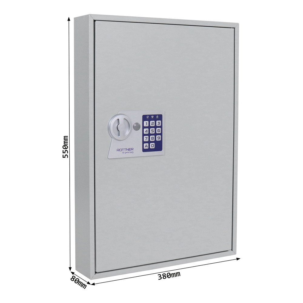 ROTTNER, Schlüsselschrank, S, Elektronikschloss, lichtgrau Produktbild img4 L