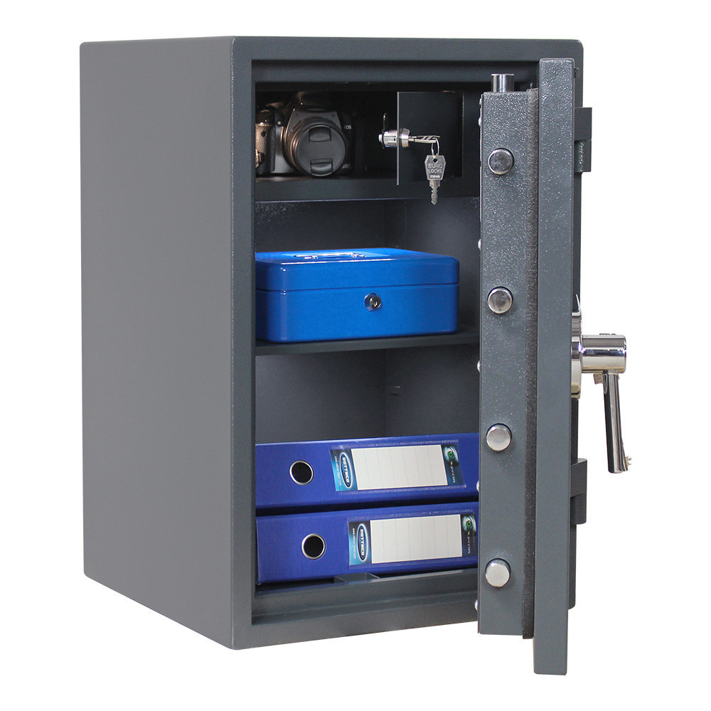 ROTTNER OB-Feuerschutztresor, Atlas, 65, Doppelbartschloss, Stahl anthrazit Produktbild img3 L