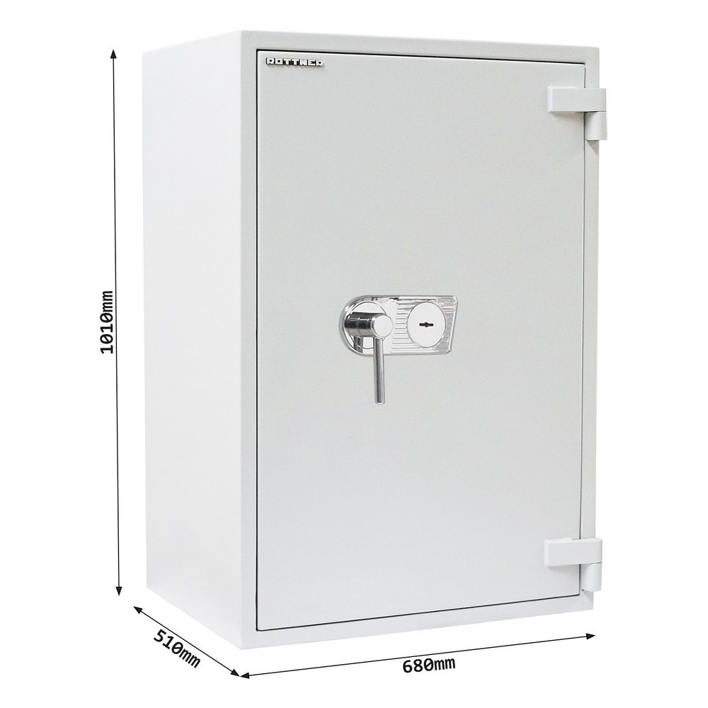 ROTTNER OB-Feuerschutztresor, Diamant Super, 100, Doppelbartschloss, Stahl lichtgrau Produktbild img5 L