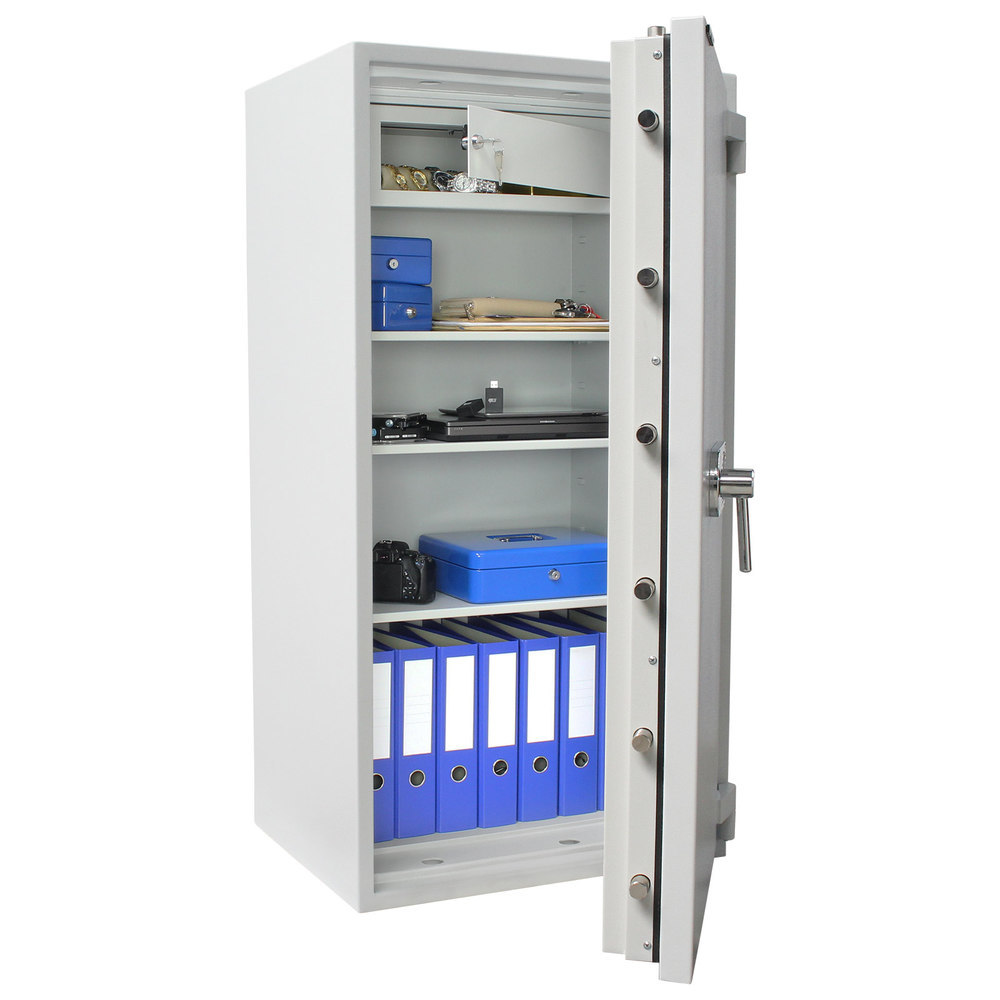 ROTTNER OB-Feuerschutztresor, Diamant Super, 130, m.elektro.Zahlenschl., Stahl lichtgrau Produktbild img3 L