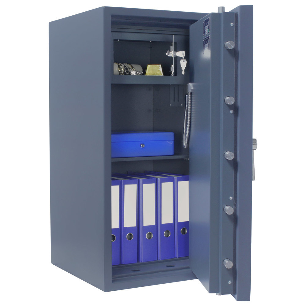 ROTTNER OB-Feuerschutztresor, Imperial, 100, Doppelbartschloss, Stahl grau Produktbild img3 L