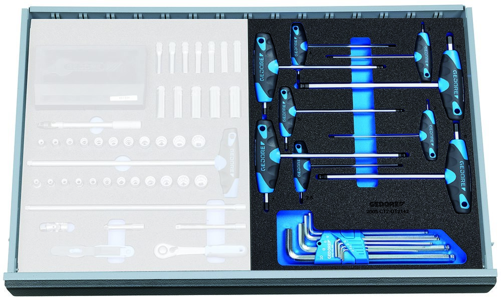 GEDORE 2005 CT2-DT 2142 Winkelschraubendreher-Satz in Check-Tool-Modul, 17-teilig Produktbild img2 L