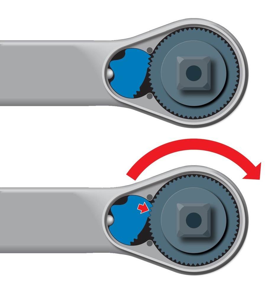 GEDORE Hebel-Umschaltknarre 1/2" 60Zähne 270mm 1993U-20 Gedore Produktbild img2 L