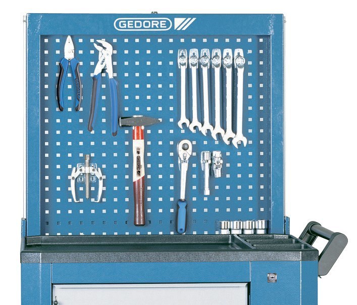 GEDORE R 2004 L Lochblechrückwand 768x770x116mm absenkbar Produktbild img3 L