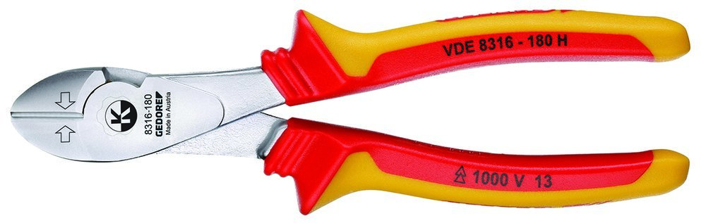 GEDORE VDE-Kraft-Seitenschneider mit Hüllenisolierung Produktbild img1 L
