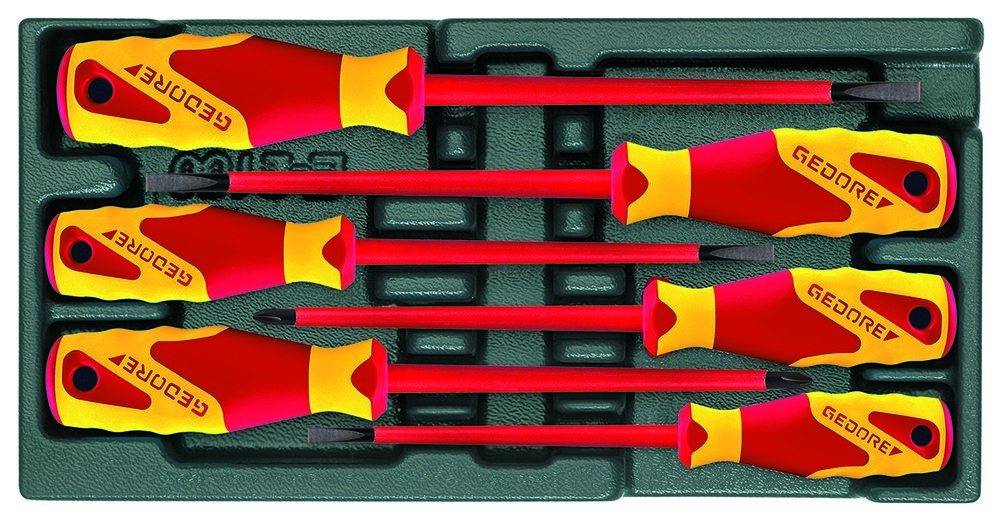 GEDORE 1500 ES-VDE 2170 PZ VDE-Schraubendreher-Satz in 1/3 ES-Modul Produktbild img1 L