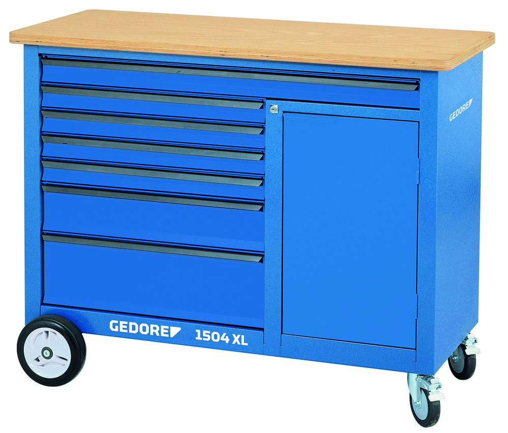 GEDORE 1504 XL Rollwerkbank 1,25 m breit mit 7 Schubladen Produktbild img1 L