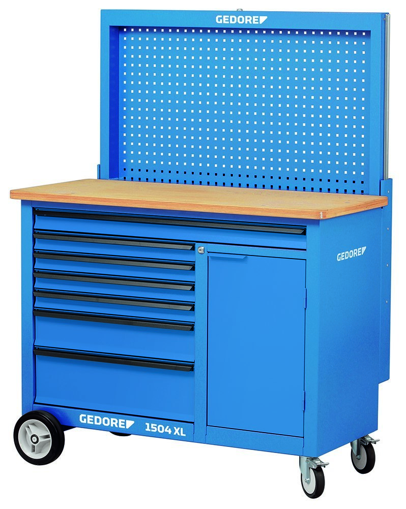 GEDORE 1504 XL Rollwerkbank 1,25 m breit mit 7 Schubladen Produktbild img2 L