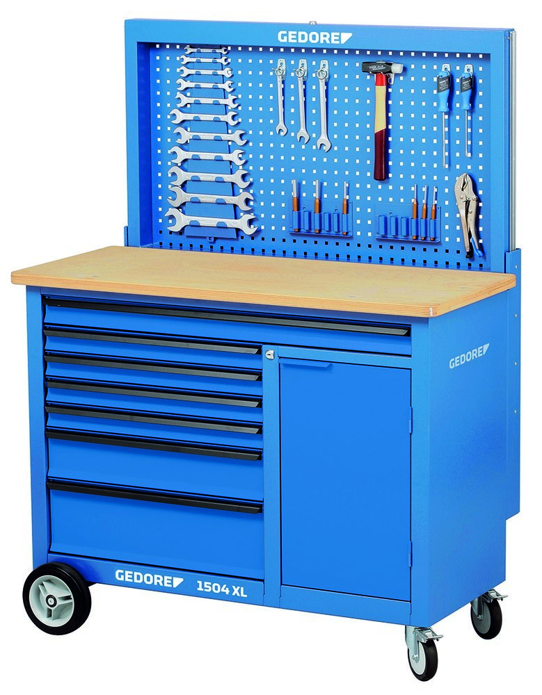GEDORE 1504 XL Rollwerkbank 1,25 m breit mit 7 Schubladen Produktbild img5 L