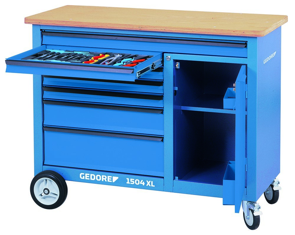 GEDORE 1504 XL Rollwerkbank 1,25 m breit mit 7 Schubladen Produktbild img7 L