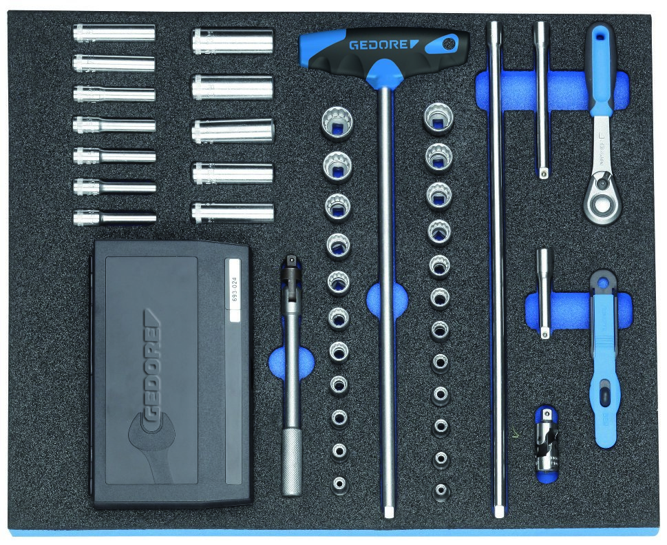 GEDORE Werkzeugmodul CT2/4 Steckschl.satz1/4" Produktbild img2 L