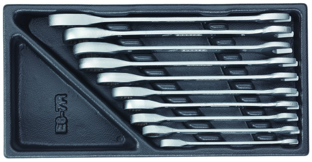 GEDORE 1500 ES-7 R Satz Maulschlüssel mit Ringratsche in 1/3 ES-Modul Produktbild img1 L