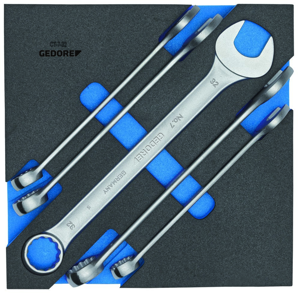GEDORE 1500 CT2-7-32 Ring-Maulschlüssel-Satz in Check-Tool-Modul Produktbild img1 L