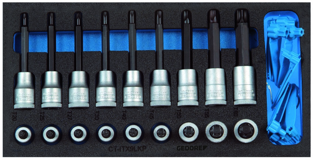 GEDORE Satz Schraubendrehereinsätze 1/2" in 1/3 Check-Tool-Modul Produktbild img1 L
