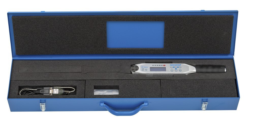 GEDORE Elektronischer Drehmomentschlüssel E-torc 2-1000 Nm / 1,5-750 lbf·ft, mit Drehwi… Produktbild img3 L