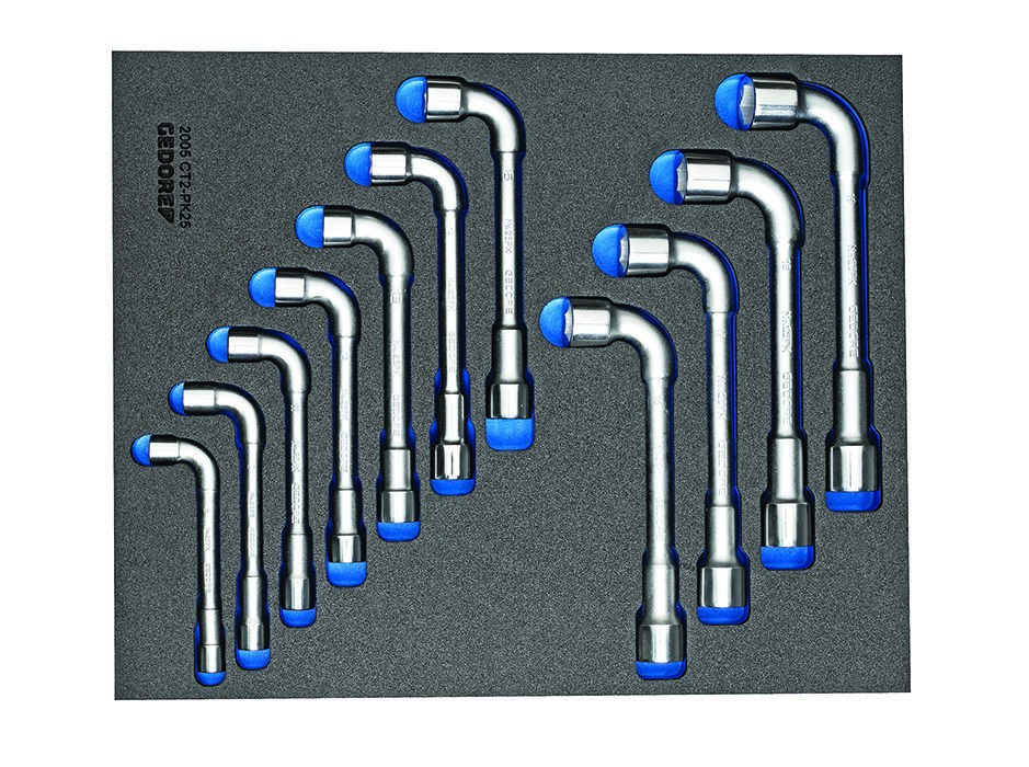 GEDORE 2005 CT2-25PK Doppelsteckschlüssel-Satz in Check-Tool-Modul, 11-teilig Produktbild img1 L