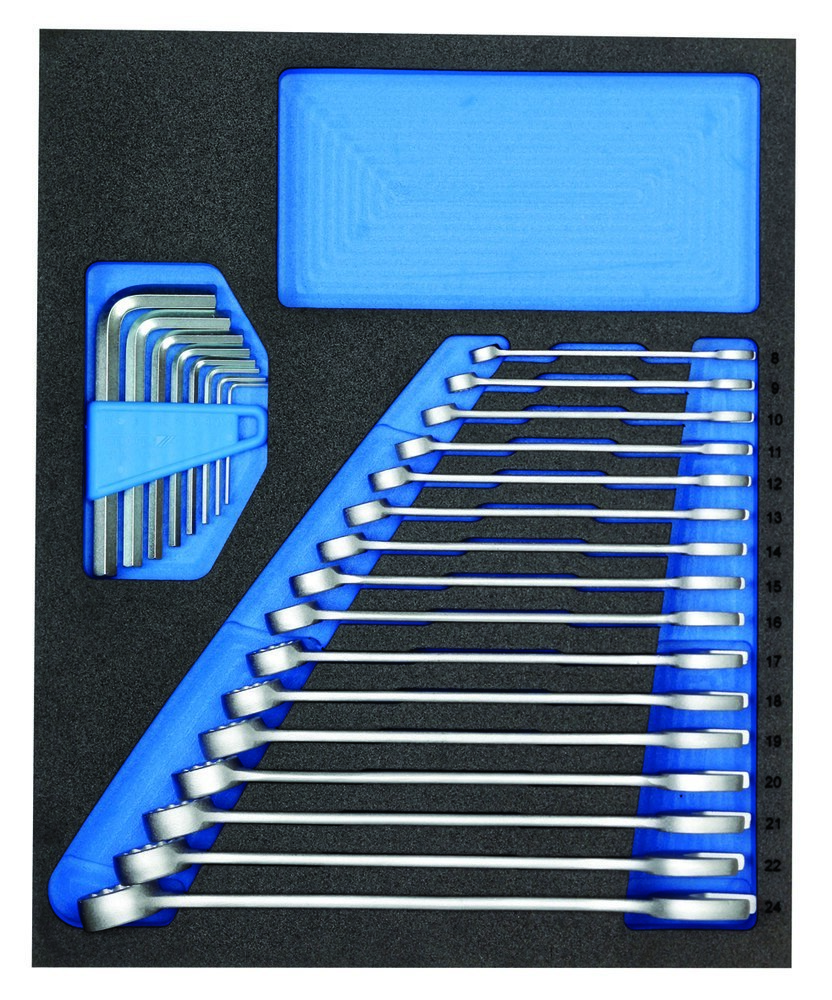 GEDORE TS CT2-7 Ring-Maulschlüssel-Satz in 2/4 Check-Tool-Modul Produktbild img1 L