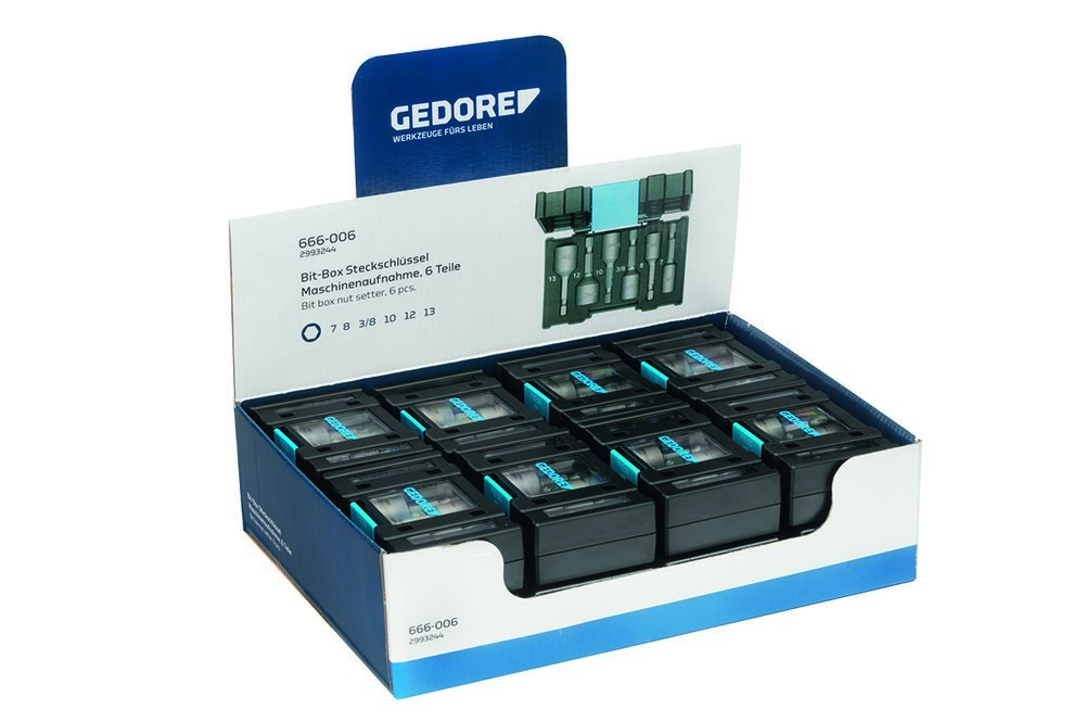 GEDORE VS 666-006 Display mit 16x Bit-Box Steckschlüssel Produktbild img3 L