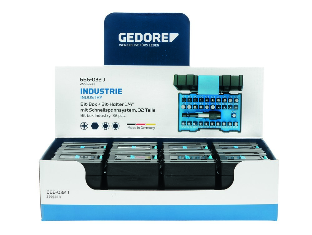 GEDORE VS 666-032-J Display mit 16x Bit-Box Industrie Produktbild img1 L