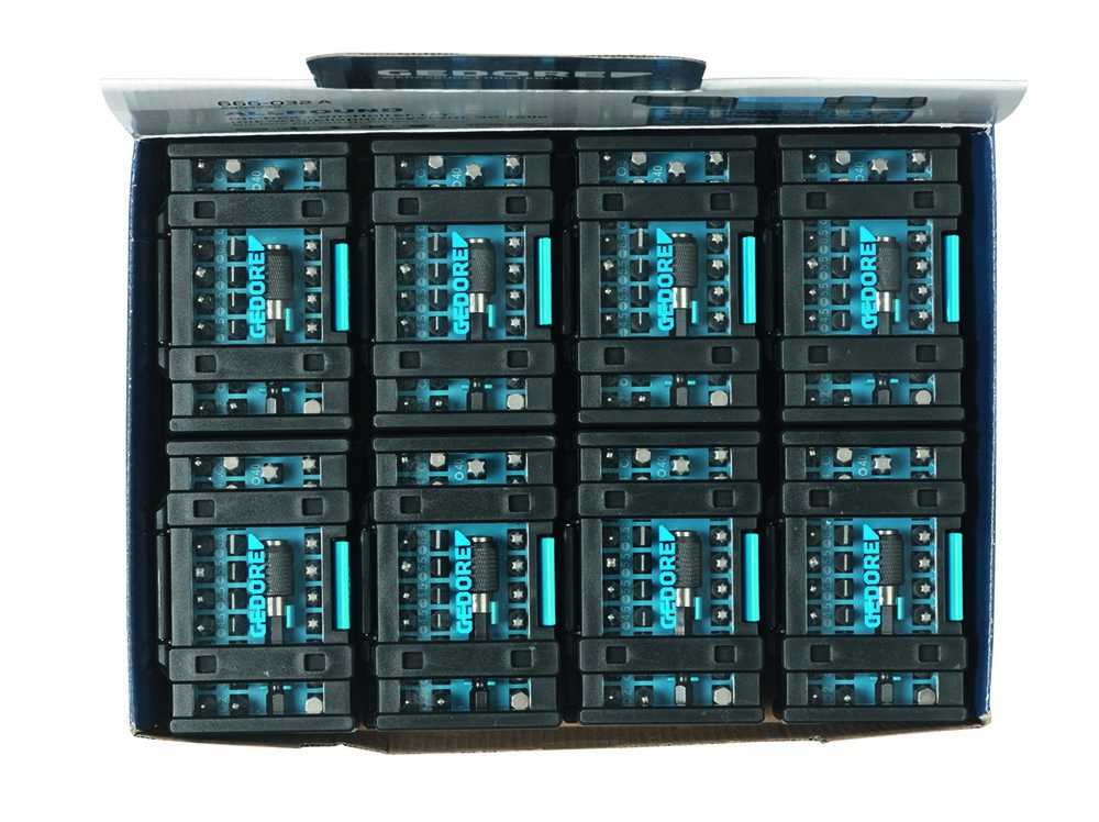 GEDORE Display 12 x Bit-Box 1/4 SL+PH+PZ+TX 32-teilig Produktbild img2 L