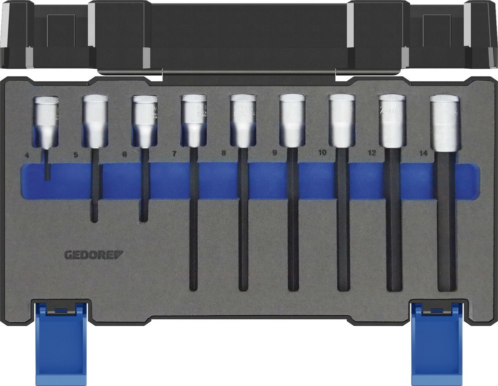GEDORE Schraubendreher-Einsätze Satz 1/4" + 3/8" TX-Plus 10-teilig Produktbild img1 L