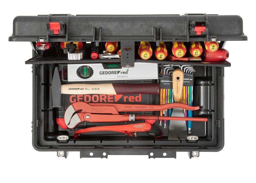 GEDORE R21902072 Werkzeug-Satz SANITÄR i.Werkzeug-Trolley Produktbild img2 L