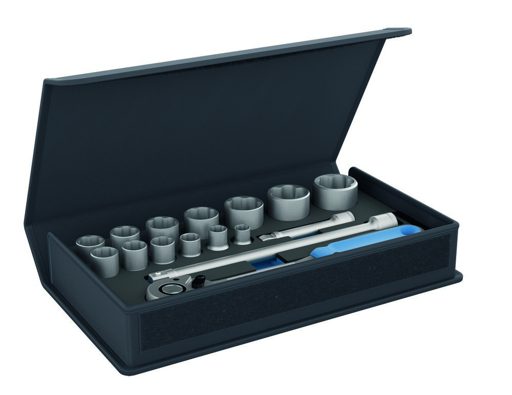 GEDORE Steckschlüsseleinsatz- Satz TC 19-MU-10 in Textiltasche C-Profil 1/2" Produktbild img2 L