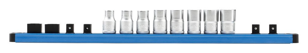 GEDORE SB 19 SL-08 Steckschlüsseleinsätze 1/2" auf Steckleiste 9-teilig Produktbild img1 L