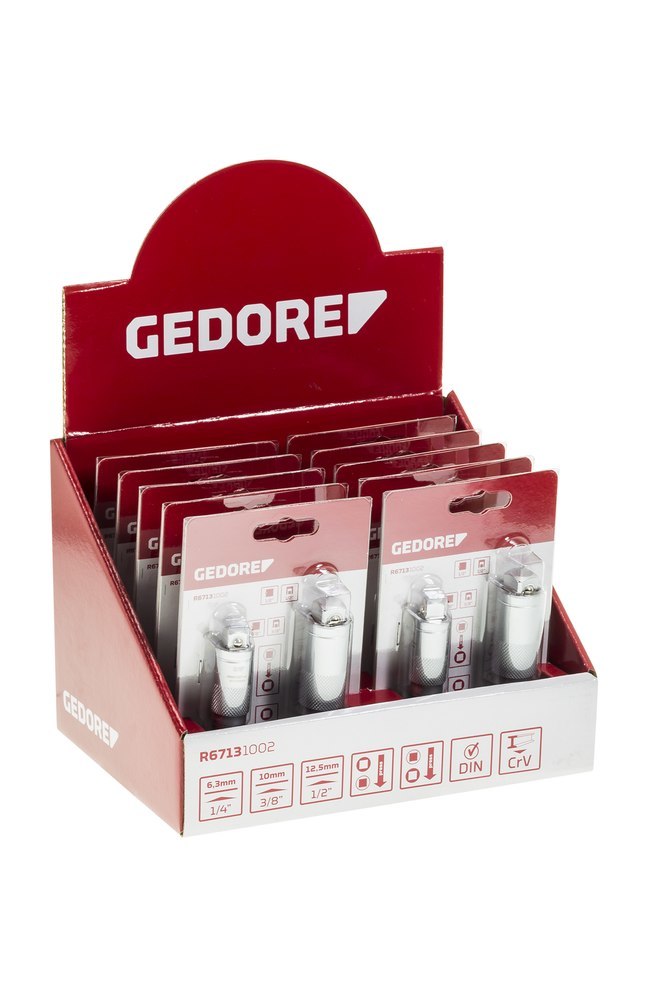 GEDORE R67139010 Display Reduzier-/Vergrößerungs-Adapter 10-teilig Produktbild img1 L
